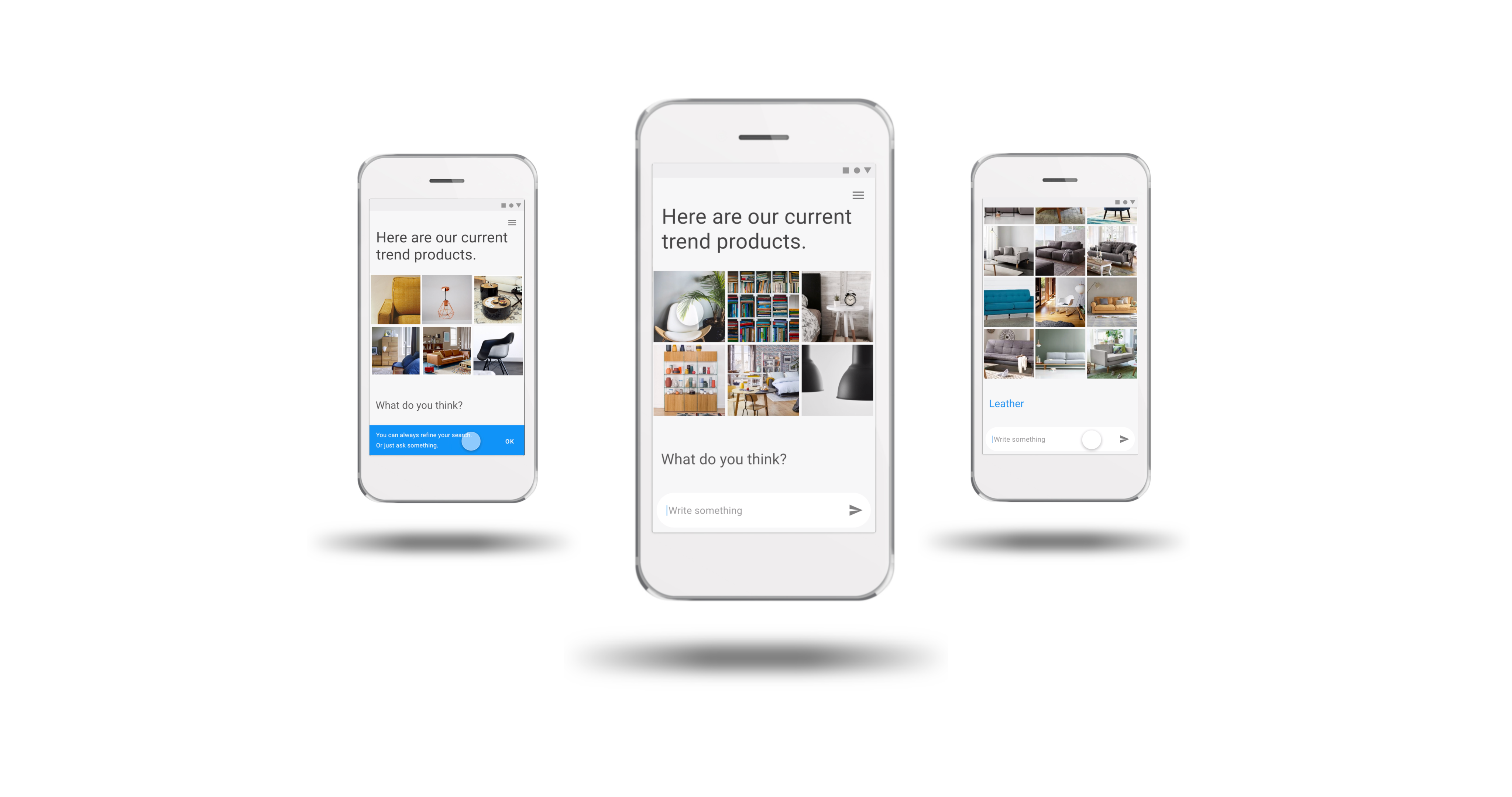 # drei Screens Guieded Web_Products_Notification_Leather